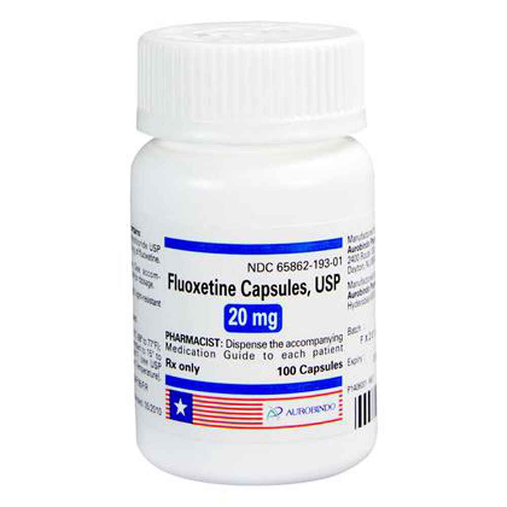 Fluoxetine 20 mg Capsules, 100 ct.