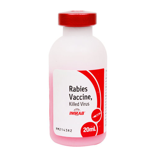 10 dose, 20 ml vial of Imrab Rabies vaccine