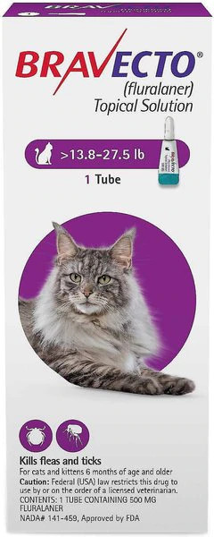 Bravecto for Cats, 13.8-27.5 lbs