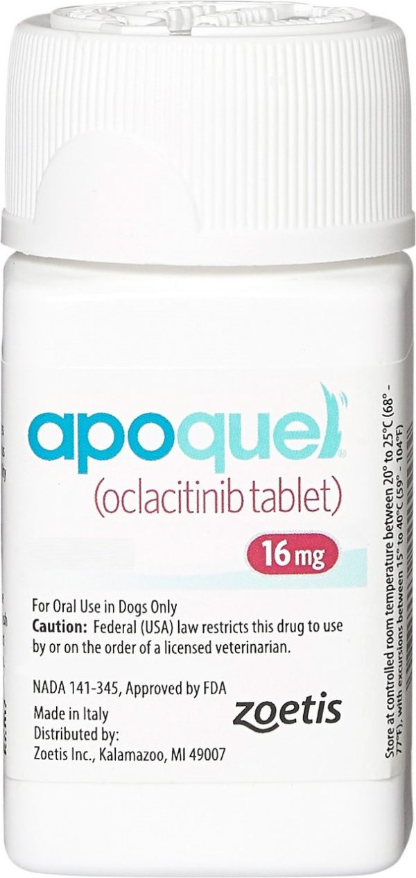Apoquel 16mg Tablet, 100 tablets, for dogs and cats