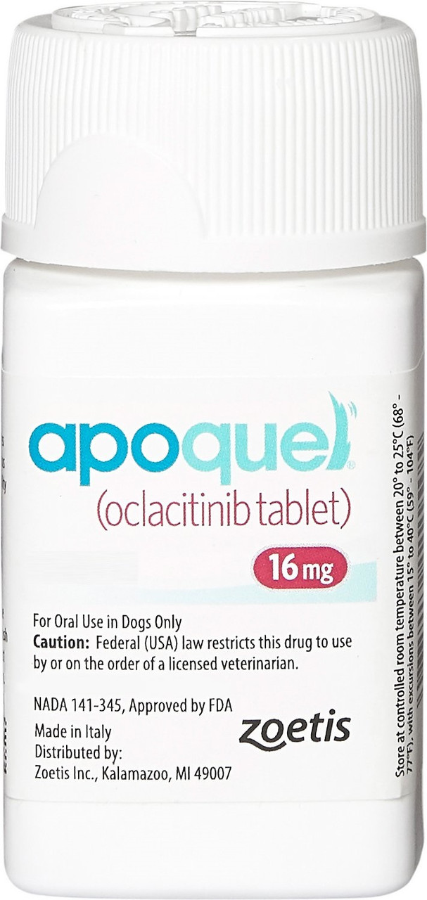 Apoquel 16mg Tablet, 100 tablets, for dogs and cats
