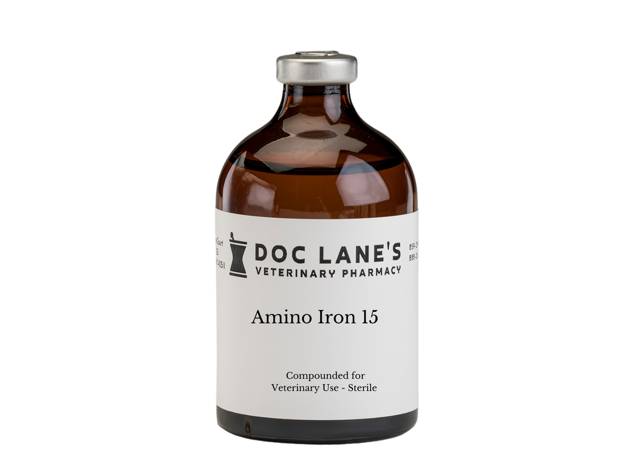 Amino Iron 15 compounded by Doc Lane's Veterinary Pharmacy.