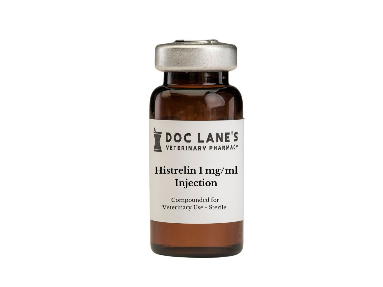 A bottle of Histrelin 1 mg/ml Injection for veterinary use.