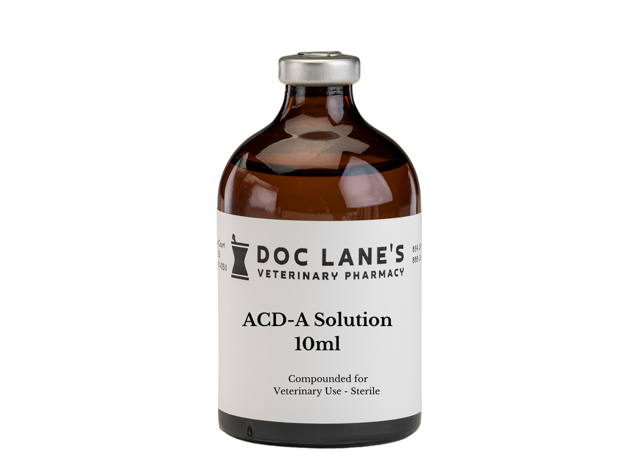 ACD-A Solution 100 mg compounded by Doc Lane's Veterinary Pharmacy.