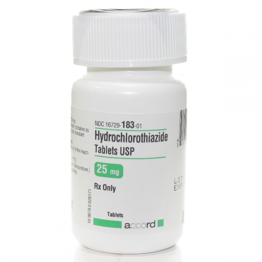 Hydrochlorothiazide 25mg Tablets