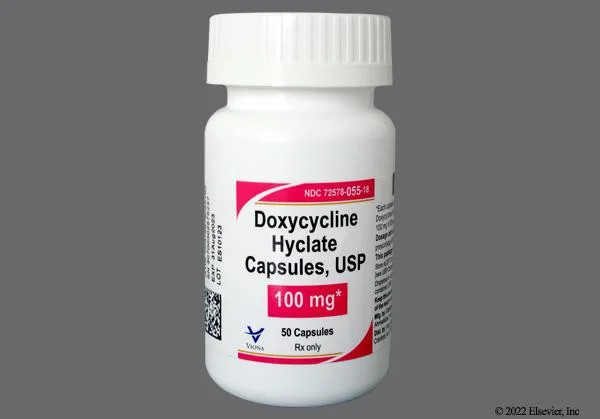 Doxycycline Hyclate 100 mg Tablets