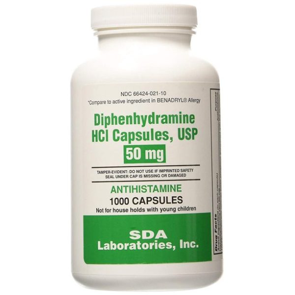 Diphenhydramine 50 mg