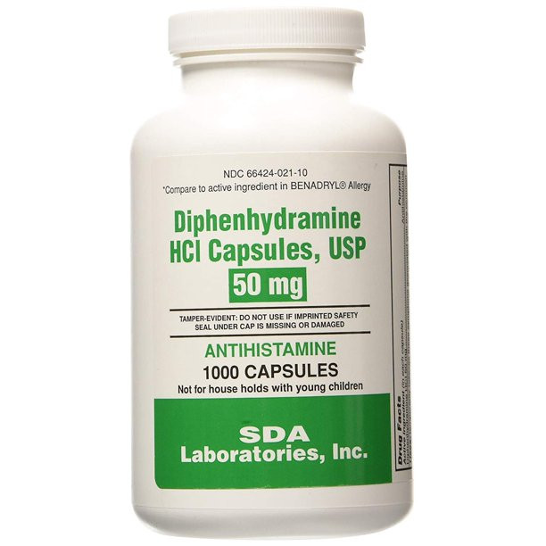 Diphenhydramine 50 mg