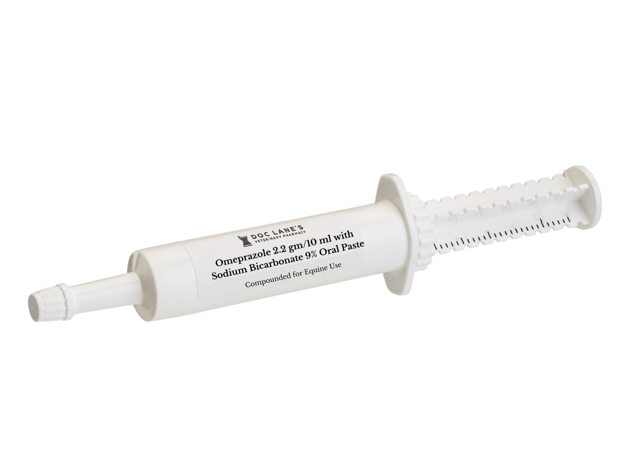 A tube of Omeprazole 2.2 g & Sodium Bicarb 9% Oral Paste for veterinary use.